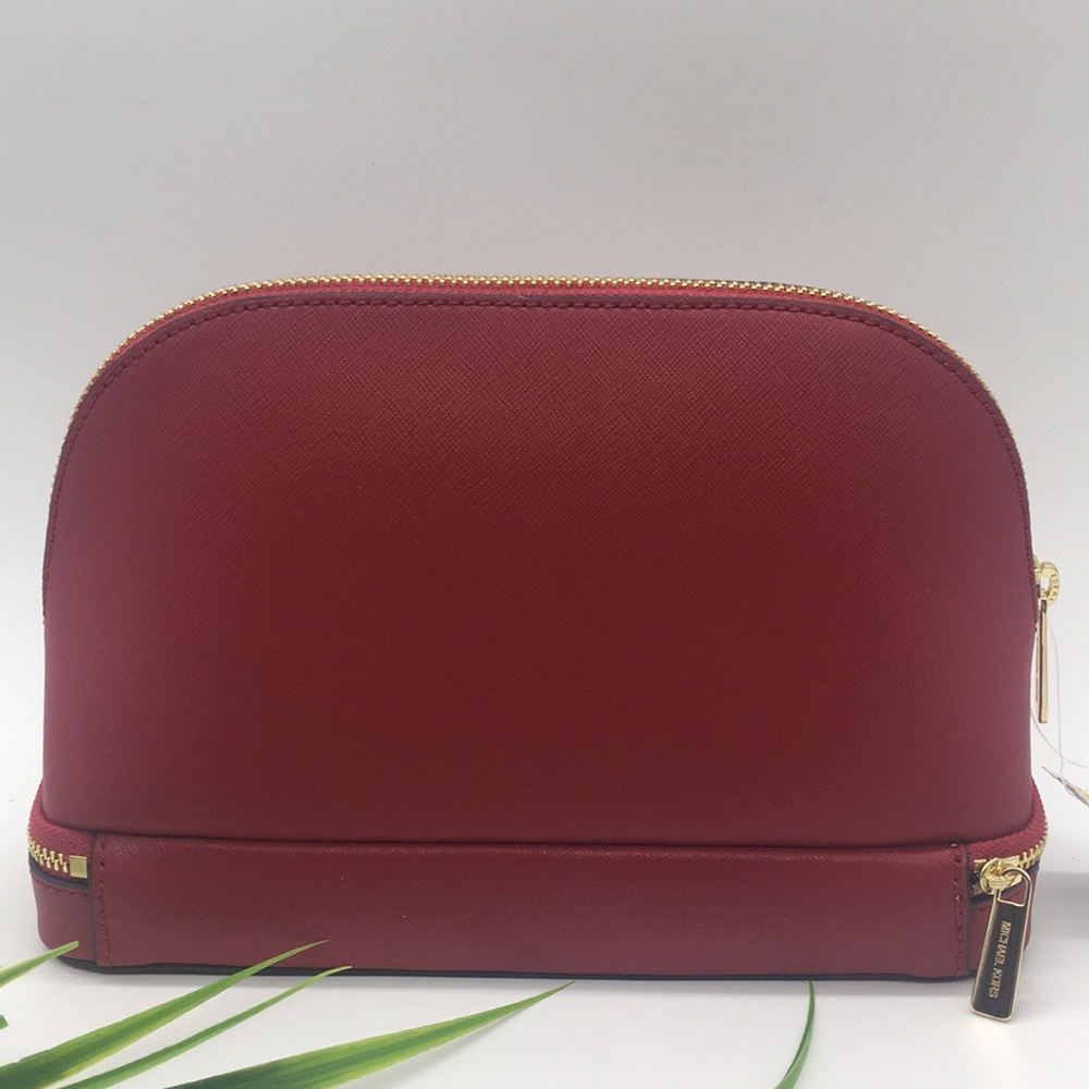 Michael Kors GIFTABLES LG MFTravel Pouch SCARLET - Picture 2 of 8